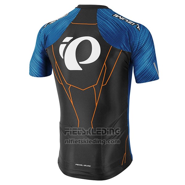 2017 Fietskleding Pearl Izumi Blauw en Zwart Korte Mouwen en Koersbroek